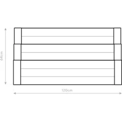 Westmann Treppenhochbeet Premium XL FSC® -Günstiges Heissner Geschäft 730538 1741 WMTH120 02