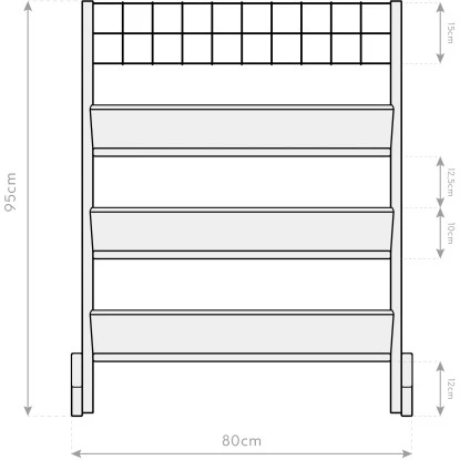 Westmann Kräuterregal Premium Mit Rankgitter L FSC® 22 Westmann Kräuterregal Premium Mit Rankgitter L FSC® – Bild 20