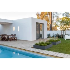 Herstera Garden Pflanzkasten Anthrazit 100 Cm X 150 Cm X 25 Cm -Günstiges Heissner Geschäft 730807 1741 HG08979802 04