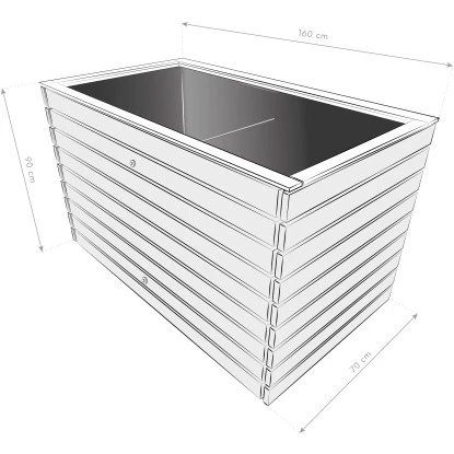 Westmann Hochbeet Holz Fichte XL 18 Westmann Hochbeet Holz Fichte XL – Bild 16