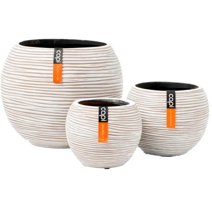 Capi Gemischte Box Mit 3 Töpfen Rib Elfenbein 3 Capi Gemischte Box Mit 3 Töpfen Rib Elfenbein