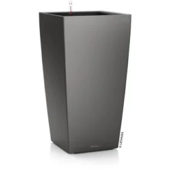 Lechuza Pflanzgefäß Cubico Premium 22 Anthrazit Metallic 22 Cm X 22 Cm