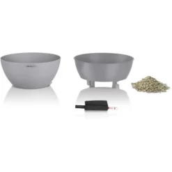 Lechuza Pflanzgefäß Cubeto Stone 30 Steingrau Ø 30 Cm -Günstiges Heissner Geschäft 754214 4186 2