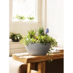 Lechuza Pflanzgefäß Cubeto Stone 30 Steingrau Ø 30 Cm -Günstiges Heissner Geschäft 754214 4186 3