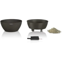 Lechuza Pflanzgefäß Cubeto Stone 30 Graphitschwarz Ø 30 Cm -Günstiges Heissner Geschäft 754216 4186 2