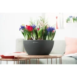 Lechuza Pflanzgefäß Cubeto Stone 30 Graphitschwarz Ø 30 Cm -Günstiges Heissner Geschäft 754216 4186 4