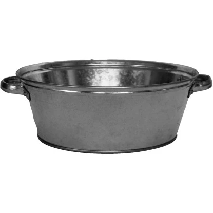 Zink-Wanne Mit Griffen 9,0 Liter Silber 3 Zink-Wanne Mit Griffen 9,0 Liter Silber