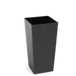 Orbis Pflanzgefäß Finezja Eco Dluto 360 X 190 X 190 Mm Grau Strukturiert