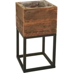 Pflanzgefäß Auf Festem Gestell 34 Cm X 18 Cm X 18 Cm