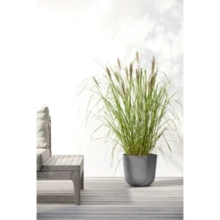 Ecopots Pflanztopf Oslo Grau 25 Cm X 21,8 Cm -Günstiges Heissner Geschäft 794 11012100 Oslo25Grey 90