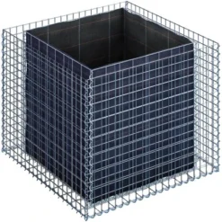 Gabiona Gabionen-Hochbeet Eckig 80 X 100 X 100 Cm Maschenw 5 X 5 Cm