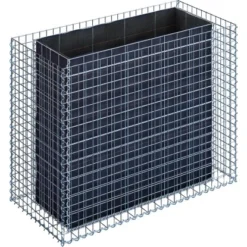 Gabiona Gabionen-Hochbeet Eckig 100 X 130 X 60 Cm Maschenw 5 X 5 Cm