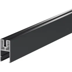 ZacAlu Aufsatzleiste Für Alupanel Mit Aufnahme 2 Mm - 4 Mm Anthrazit 190 Mm