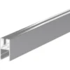 ZacAlu Aufsatzleiste Für Alupanel Mit Aufnahme 2 Mm - 4 Mm Silbergrau 190 Mm