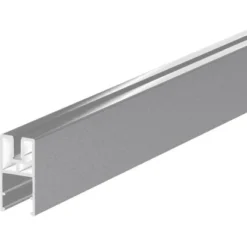 ZacAlu Aufsatzleiste Für Alupanel Mit Aufnahme 2 Mm - 4 Mm Silbergrau 190 Mm