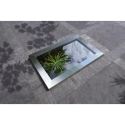 Ubbink Terrassenteich-Set Becken Quadra Alurahmen InoxFrame 43 X 118 X 782 Cm -Günstiges Heissner Geschäft 826995 3411 3