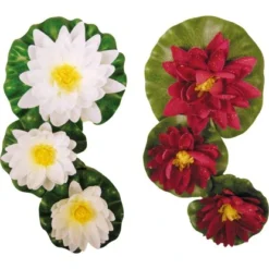 Ubbink Dekorseerosenset 3er Set Weiß Und 3er Set Rot