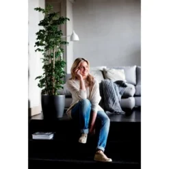 Elho Blumentopf Brussels Rund Mit Rollen Ø 35 Anthrazit -Günstiges Heissner Geschäft 8360935 4667 3