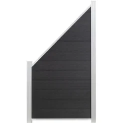 Elephant Anfangs-/Endleiste Schräg Cora Line Eloxiert 6 Cm X 124 Cm X 2,4 Cm