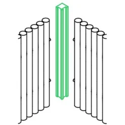 Elephant Eckpfosten Rechts Bambooline 230 Cm X 7,5 Cm X 7,5 Cm -Günstiges Heissner Geschäft 836456 2608 3