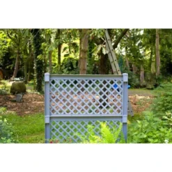 KHW Pflanzkasten Groß Mit Spalier 2-tlg. Grau 140 Cm X 100 Cm X 43 Cm -Günstiges Heissner Geschäft 836755 4264 6