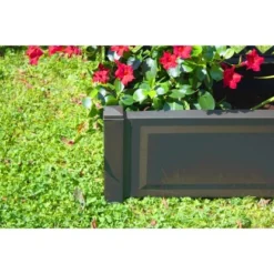 KHW Pflanzkasten Groß Mit Spalier 2-tlg. Anthrazit 140 Cm X 100 Cm X 43 Cm -Günstiges Heissner Geschäft 836756 4264 9