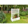 KHW Pflanzkasten Groß M. Zentralspalier 2-tlg. Weiß 140 Cm X 100 Cm X 43 Cm -Günstiges Heissner Geschäft 836757 4164 2