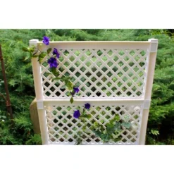 KHW Pflanzkasten Groß M. Zentralspalier 2-tlg. Weiß 140 Cm X 100 Cm X 43 Cm -Günstiges Heissner Geschäft 836757 4164 4