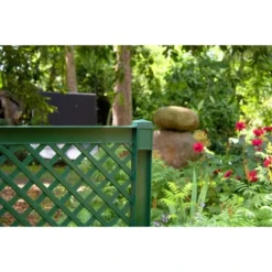 KHW Pflanzkasten Groß M. Zentralspalier 2-tlg. Grün 140 Cm X 100 Cm X 43 Cm -Günstiges Heissner Geschäft 836758 4164 5