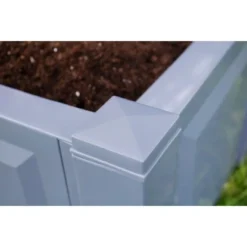 KHW Pflanzkasten Groß M. Zentralspalier 2-tlg. Grau 140 Cm X 100 Cm X 43 Cm -Günstiges Heissner Geschäft 836760 4164 3