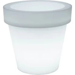 Beleuchteter Blumentopf Magnolia LED Ø 30 Cm X 29 Cm Weiß EEK: A+