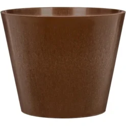 Scheurich Pflanzgefäß Purista+ Ø 30 Cm Walnut Mit Bewässerungseinsatz