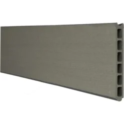 GroJa Solid Einzelprofil Steckzaun 15 Cm X 180 Cm Grau