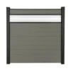 GroJa Steckzaun Solid Mit Glas-Designeinsatz 30 Cm 180x180x1,9 Cm Grau -Günstiges Heissner Geschäft 850806 2027 1