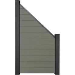 GroJa Solid Steckzaun Schräg 90 Cm X 180/90 Cm Bi-Color Grün