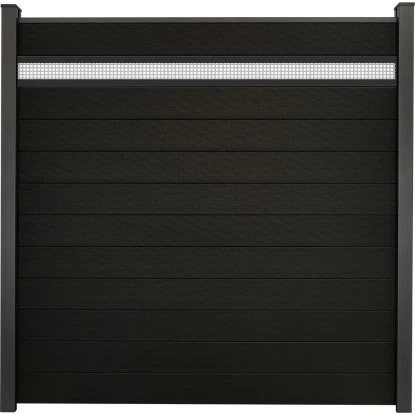 GroJa Solid Steckzaun Mit 15 Cm Lochblech 180 X 180 Cm Schwarz 3 GroJa Solid Steckzaun Mit 15 Cm Lochblech 180 X 180 Cm Schwarz