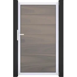 GroJa Solid Grande Steckzauntor 100 X 180 Cm Bi-Color Braun Rahmen EV1