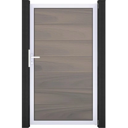 GroJa Solid Grande Steckzauntor 100 X 180 Cm Bi-Color Braun Rahmen EV1 3 GroJa Solid Grande Steckzauntor 100 X 180 Cm Bi-Color Braun Rahmen EV1