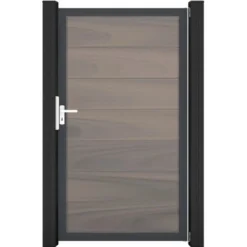 GroJa Solid Grande Steckzauntor 100 X 180 Cm Bi-Color BraunRahmen DB703