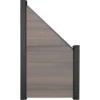 GroJa Solid Steckzaun Schräg Schmal 90 Cm X 180/90 Cm Bi-Color Braun -Günstiges Heissner Geschäft 851128 2027 1