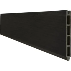 GroJa Solid Einzelprofil Steckzaun 15 Cm X 180 Cm Schwarz