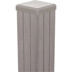 GroJa Fertigzaun-Torpfosten Zum Aufdübeln 190 Cm Bi-Color Sand