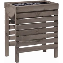 Dobar Hochbeet 71 Cm X 36 Cm X 58 Cm Anthrazit