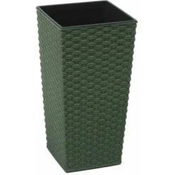 Siena Garden Pflanzgefäß Eco Paris Grün 25x25x46,5 Cm