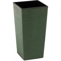 Siena Garden Pflanzgefäß Eco Nizza Grün 25x25x46,5 Cm