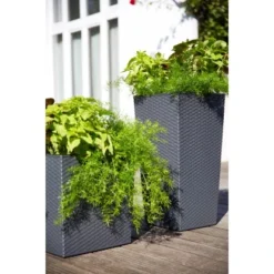 Siena Garden Pflanzgefäß Modern Marle Graphit 25x25x26,0 Cm -Günstiges Heissner Geschäft 8629701 1346 7