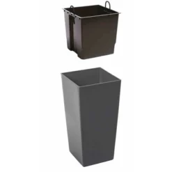 Siena Garden Pflanzgefäß Modern Lyon Anthrazit 35x35x68,0 Cm -Günstiges Heissner Geschäft 8630329 1346 3