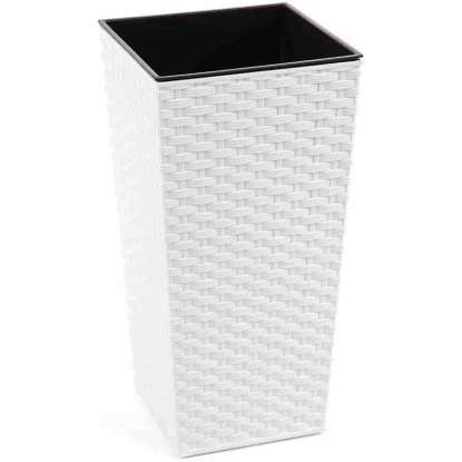 Siena Garden Pflanzgefäß Modern Paris Weiß 40x40x75,3 Cm 3 Siena Garden Pflanzgefäß Modern Paris Weiß 40x40x75,3 Cm