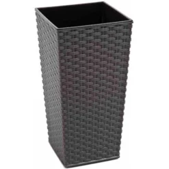 Siena Garden Pflanzgefäß Modern Paris Graphit 40x40x75,3 Cm