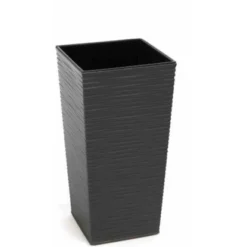 Siena Garden Pflanzgefäß Modern Nizza Graphit 35x35x68,0 Cm